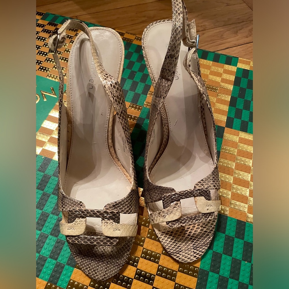 Genuine Python Heels With Detail Design. Vintage - image 2